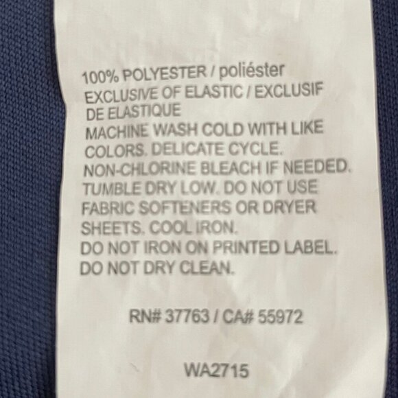 Callaway Opti-Dri Activewear Poly Golf Skirt/Skort Navy w Grn Wht Side Panels M - Picture 9 of 10